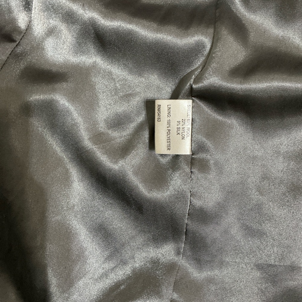 Calvin Klein Dark Blue Pea Coat - Picture 3 of 7